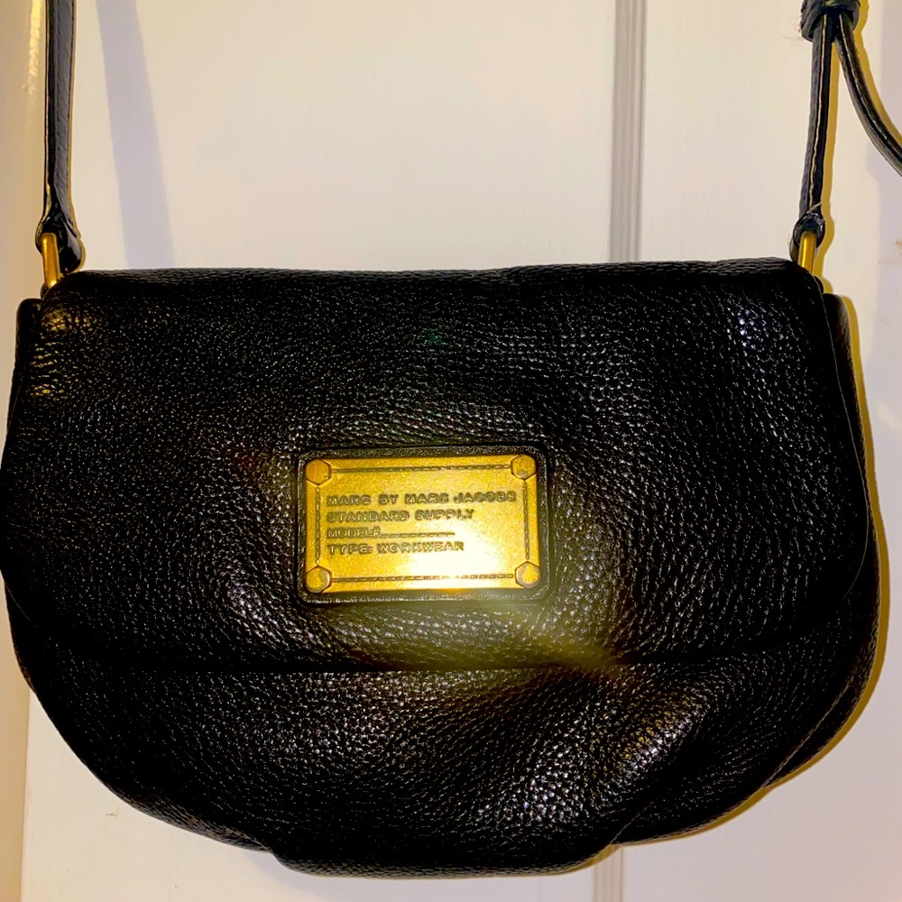 Marc by Marc Jacobs Black leather small crossbody bag